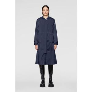 ADD Hooded Mid-Length Raincoat Women BLUE Coats & Jackets